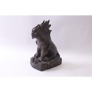 VTG Rubber Gargoyle, Sculpture, Heavy, Mask Illusions, Mexico, Castle Guardian